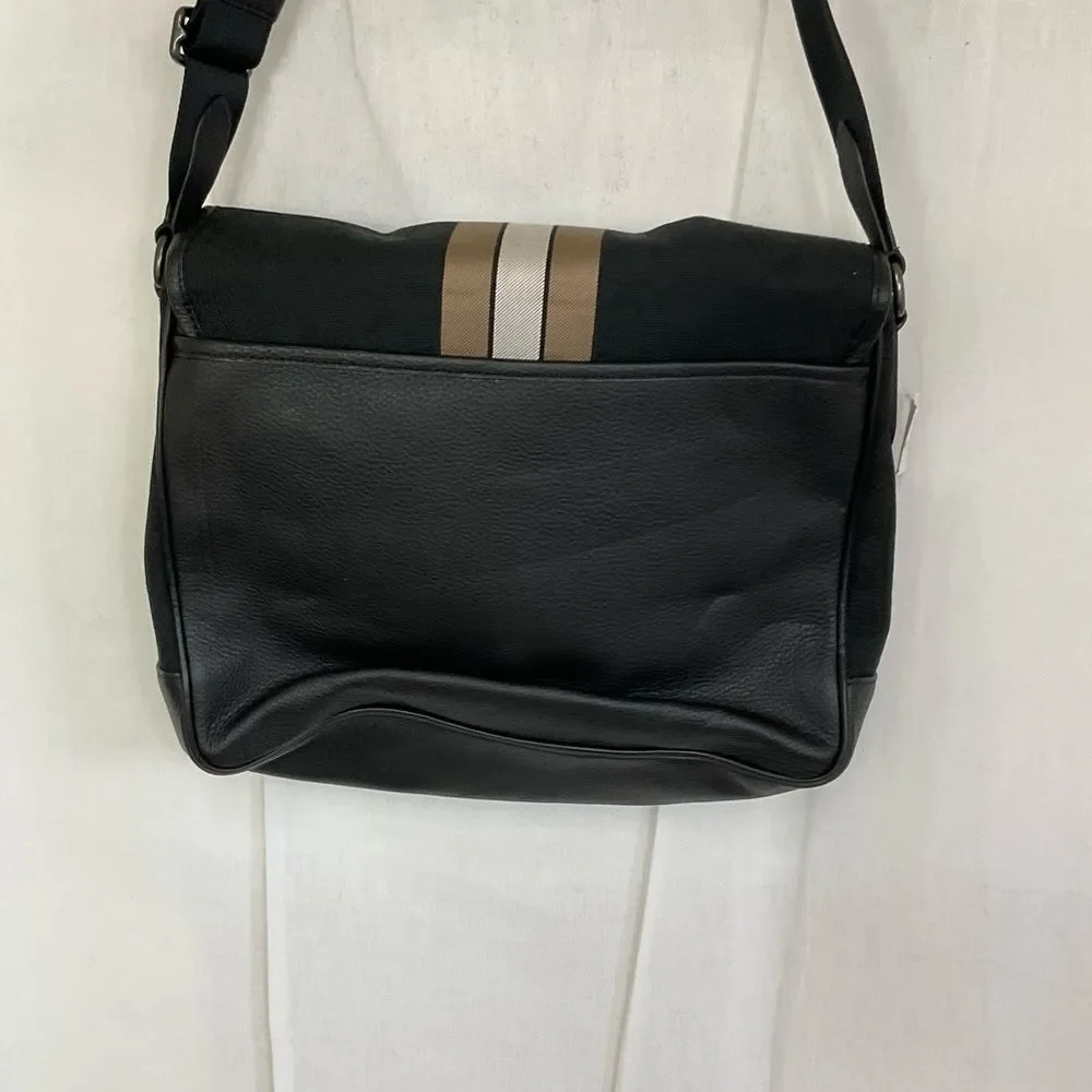 NEW Coach Men's Thompson Map Bag In Signature Jacquard With Varsity Stripe Bag